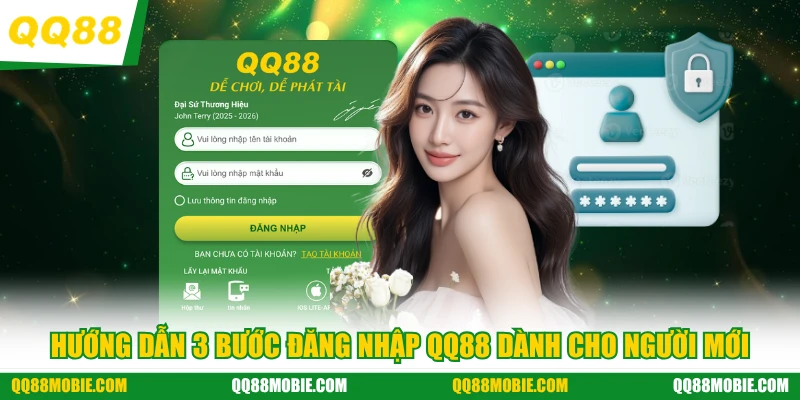 Hướng dẫn 3 bước đăng nhập QQ88 dành cho người mới